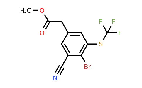 1805600-97-8 | Methyl 4-bromo-3-cyano-5-(trifluoromethylthio)phenylacetate