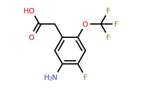 1805601-15-3 | 5-Amino-4-fluoro-2-(trifluoromethoxy)phenylacetic acid
