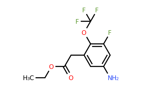 1805601-31-3 | Ethyl 5-amino-3-fluoro-2-(trifluoromethoxy)phenylacetate