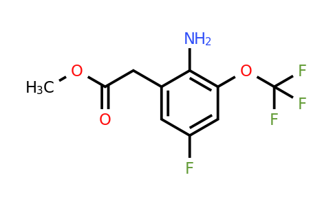 1805601-34-6 | Methyl 2-amino-5-fluoro-3-(trifluoromethoxy)phenylacetate