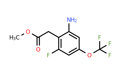 1805601-38-0 | Methyl 2-amino-6-fluoro-4-(trifluoromethoxy)phenylacetate