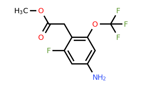 1805601-44-8 | Methyl 4-amino-2-fluoro-6-(trifluoromethoxy)phenylacetate