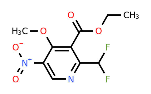 1805613-22-2 | Ethyl 2-(difluoromethyl)-4-methoxy-5-nitropyridine-3-carboxylate