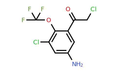 1805618-12-5 | 5'-Amino-3'-chloro-2'-(trifluoromethoxy)phenacyl chloride