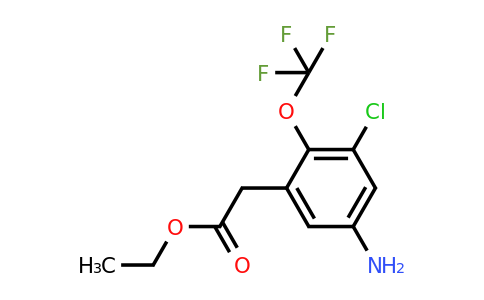 1805619-14-0 | Ethyl 5-amino-3-chloro-2-(trifluoromethoxy)phenylacetate