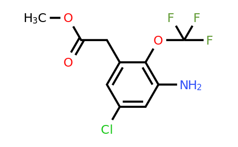 1805619-38-8 | Methyl 3-amino-5-chloro-2-(trifluoromethoxy)phenylacetate