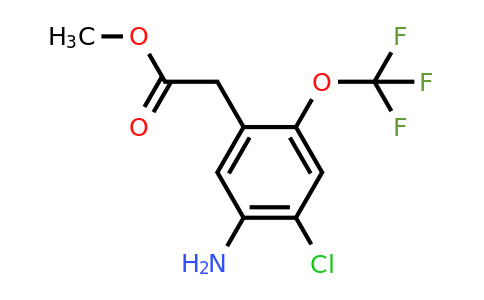 1805619-47-9 | Methyl 5-amino-4-chloro-2-(trifluoromethoxy)phenylacetate