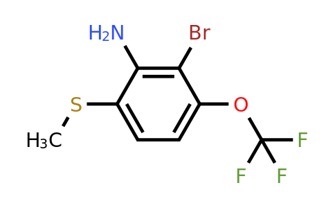 1805623-16-8 | 2-Amino-3-bromo-4-(trifluoromethoxy)thioanisole