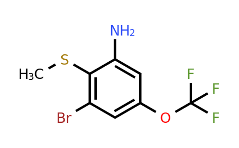 1805623-20-4 | 2-Amino-6-bromo-4-(trifluoromethoxy)thioanisole