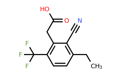 1805626-15-6 | 2-Cyano-3-ethyl-6-(trifluoromethyl)phenylacetic acid