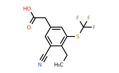 1805626-81-6 | 3-Cyano-4-ethyl-5-(trifluoromethylthio)phenylacetic acid
