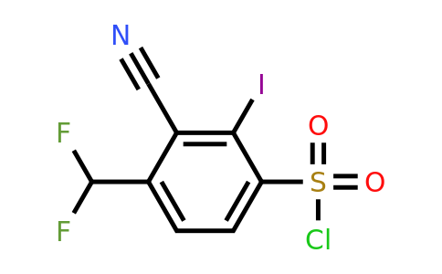 1805627-16-0 | 3-Cyano-4-difluoromethyl-2-iodobenzenesulfonylchloride
