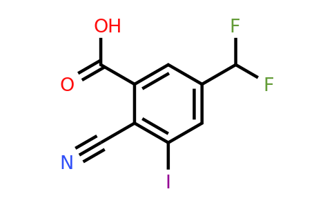 1805627-31-9 | 2-Cyano-5-difluoromethyl-3-iodobenzoic acid