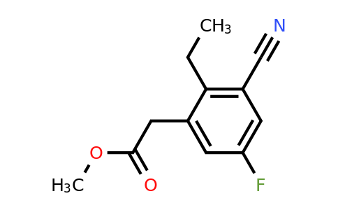 1805627-39-7 | Methyl 3-cyano-5-fluoro-2-ethylphenylacetate