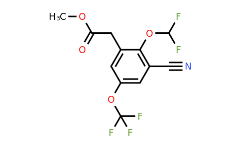 1805627-78-4 | Methyl 3-cyano-2-difluoromethoxy-5-(trifluoromethoxy)phenylacetate