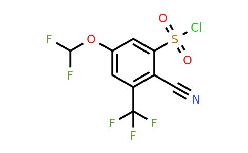 1805627-96-6 | 2-Cyano-5-difluoromethoxy-3-(trifluoromethyl)benzenesulfonyl chloride