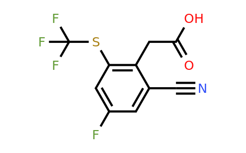 1805628-69-6 | 2-Cyano-4-fluoro-6-(trifluoromethylthio)phenylacetic acid