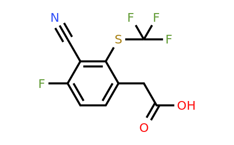 1805628-76-5 | 3-Cyano-4-fluoro-2-(trifluoromethylthio)phenylacetic acid