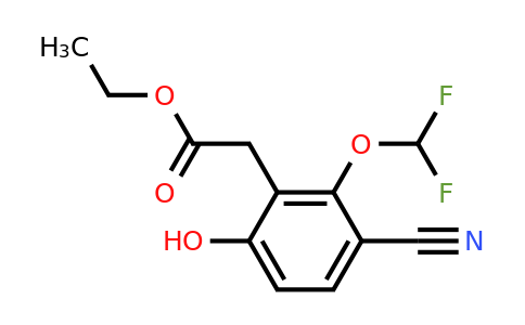 1805628-82-3 | Ethyl 3-cyano-2-difluoromethoxy-6-hydroxyphenylacetate