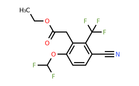 1805629-03-1 | Ethyl 3-cyano-6-difluoromethoxy-2-(trifluoromethyl)phenylacetate