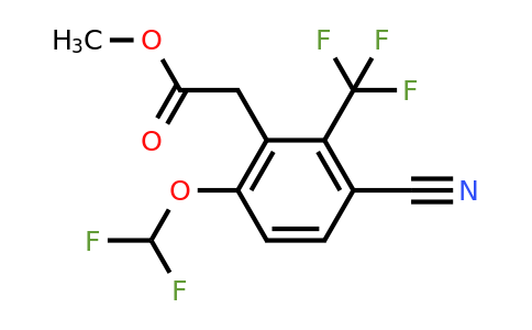 1805629-21-3 | Methyl 3-cyano-6-difluoromethoxy-2-(trifluoromethyl)phenylacetate