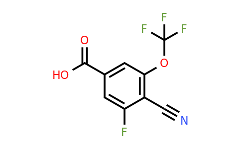 1805629-52-0 | 4-Cyano-3-fluoro-5-(trifluoromethoxy)benzoic acid
