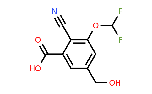 1805629-81-5 | 2-Cyano-3-difluoromethoxy-5-(hydroxymethyl)benzoic acid