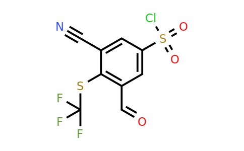 1805630-22-1 | 3-Cyano-5-formyl-4-(trifluoromethylthio)benzenesulfonylchloride