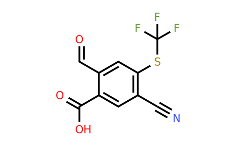 1805630-60-7 | 5-Cyano-2-formyl-4-(trifluoromethylthio)benzoic acid