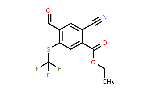 1805630-74-3 | Ethyl 2-cyano-4-formyl-5-(trifluoromethylthio)benzoate