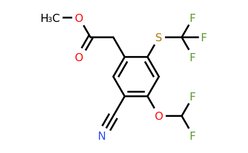 1805631-09-7 | Methyl 5-cyano-4-difluoromethoxy-2-(trifluoromethylthio)phenylacetate
