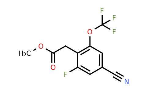1805631-14-4 | Methyl 4-cyano-2-fluoro-6-(trifluoromethoxy)phenylacetate