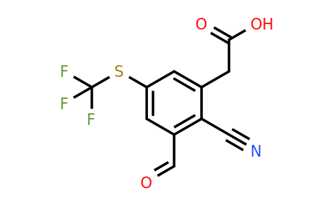 1805631-35-9 | 2-Cyano-3-formyl-5-(trifluoromethylthio)phenylacetic acid