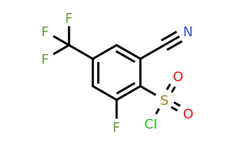 1805631-46-2 | 2-Cyano-6-fluoro-4-(trifluoromethyl)benzenesulfonyl chloride