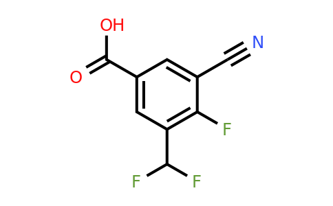 1805631-94-0 | 3-Cyano-5-difluoromethyl-4-fluorobenzoic acid