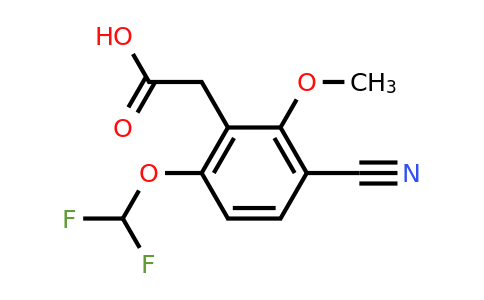 1805632-13-6 | 3-Cyano-6-difluoromethoxy-2-methoxyphenylacetic acid