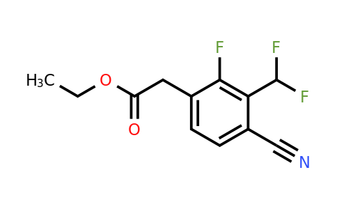 1805632-54-5 | Ethyl 4-cyano-3-difluoromethyl-2-fluorophenylacetate