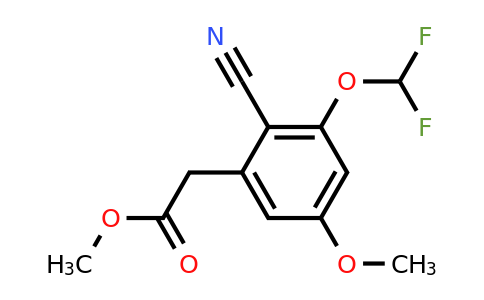 1805632-59-0 | Methyl 2-cyano-3-difluoromethoxy-5-methoxyphenylacetate