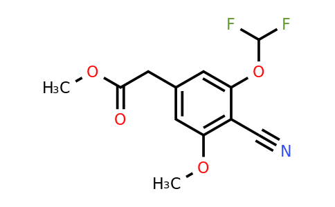 1805632-83-0 | Methyl 4-cyano-3-difluoromethoxy-5-methoxyphenylacetate