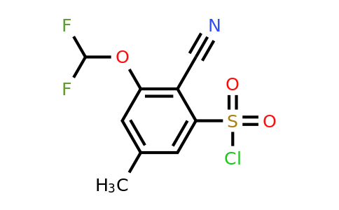 1805633-01-5 | 2-Cyano-3-difluoromethoxy-5-methylbenzenesulfonylchloride