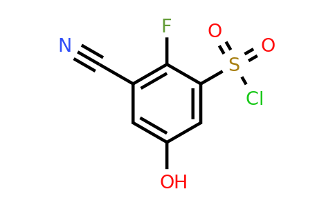 1805633-05-9 | 3-Cyano-2-fluoro-5-hydroxybenzenesulfonylchloride