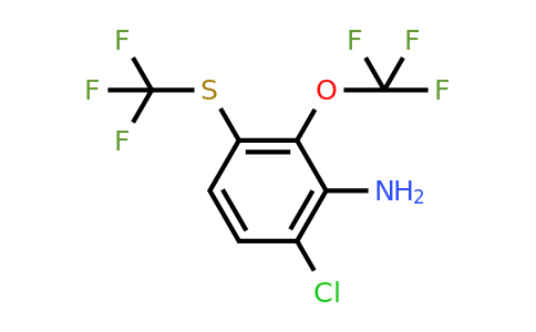 1805633-08-2 | 6-Chloro-2-trifluoromethoxy-3-(trifluoromethylthio)aniline