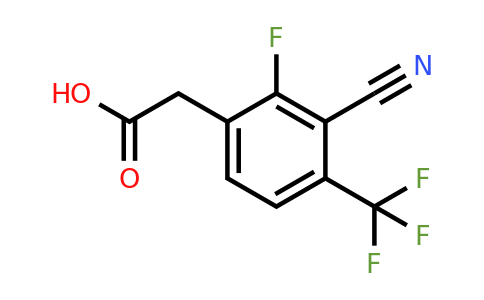 1805633-19-5 | 3-Cyano-2-fluoro-4-(trifluoromethyl)phenylacetic acid