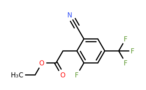 1805633-27-5 | Ethyl 2-cyano-6-fluoro-4-(trifluoromethyl)phenylacetate