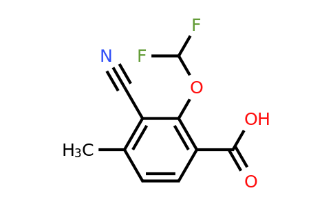 1805633-29-7 | 3-Cyano-2-difluoromethoxy-4-methylbenzoic acid