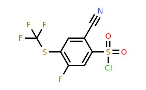 1805634-00-7 | 2-Cyano-5-fluoro-4-(trifluoromethylthio)benzenesulfonylchloride