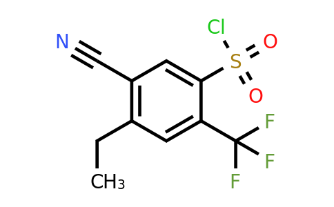 1805634-01-8 | 5-Cyano-4-ethyl-2-(trifluoromethyl)benzenesulfonylchloride