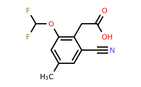 1805634-04-1 | 2-Cyano-6-difluoromethoxy-4-methylphenylacetic acid