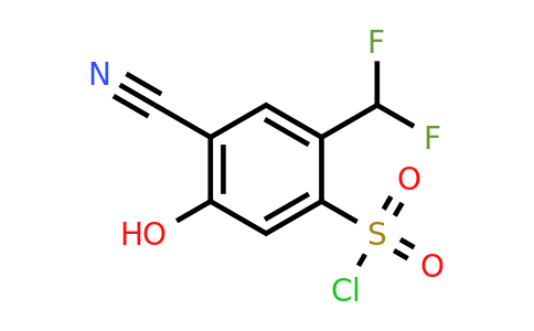 4-Cyano-2-difluoromethyl-5-hydroxybenzenesulfonyl chloride
