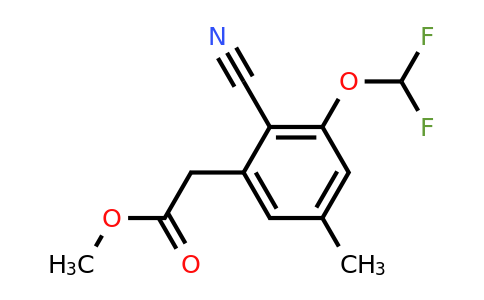 1805634-23-4 | Methyl 2-cyano-3-difluoromethoxy-5-methylphenylacetate